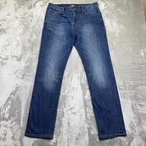 Lucky Brand 1 Authentic Skinny‎ Jeans Mens Sz 32 Blue Denim Comfort Grunge